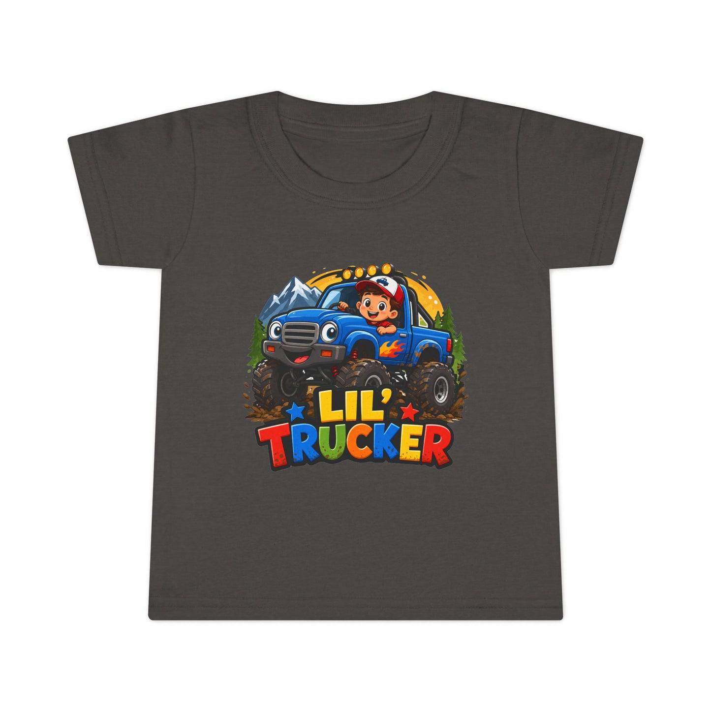 Lil Trucker Toddler T-Shirt — Cute Monster Truck Kids Tee