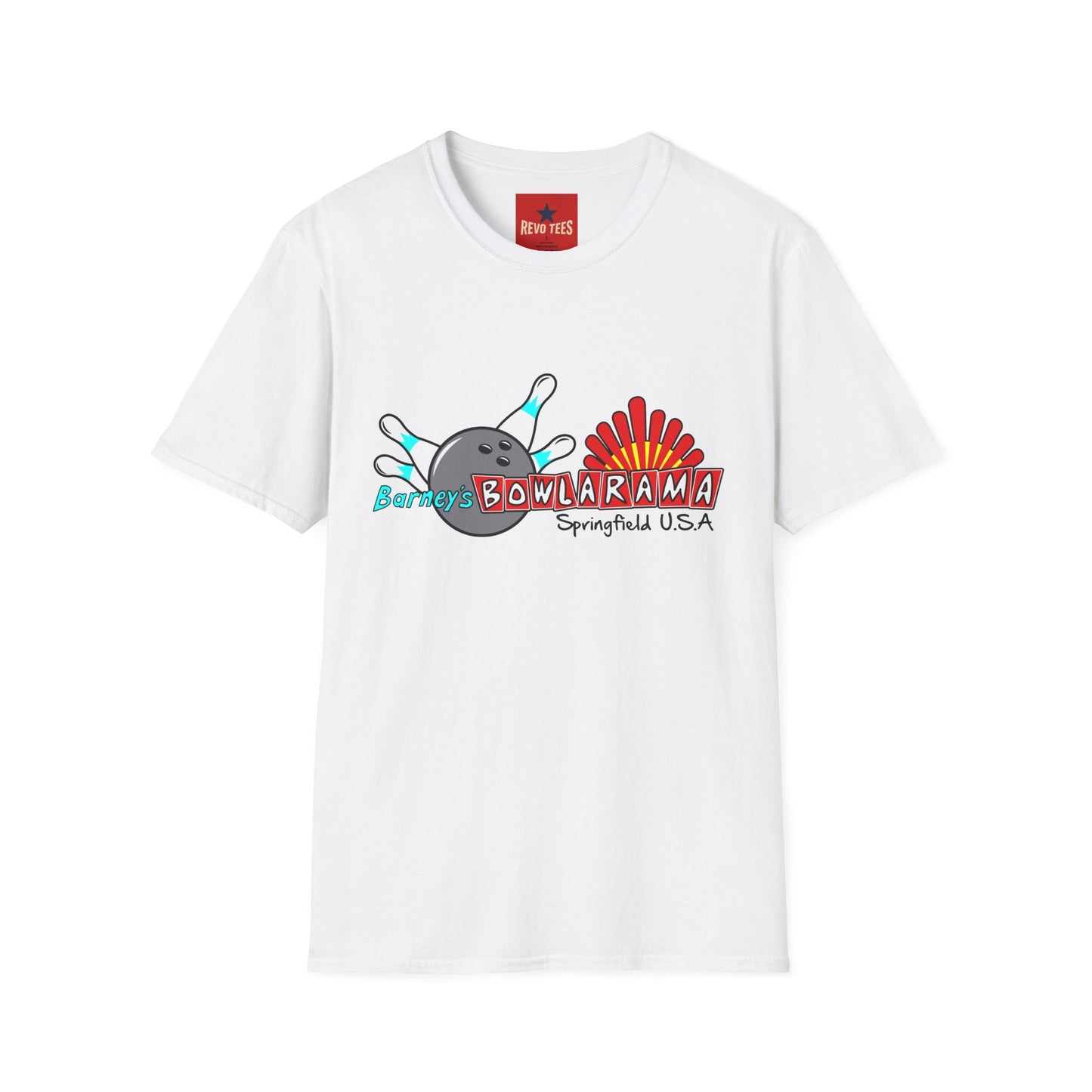 Bowlarama Vintage Bowling T-Shirt — "Barney's Bowlarama Springfield U.S.A." Retro Alley Tee