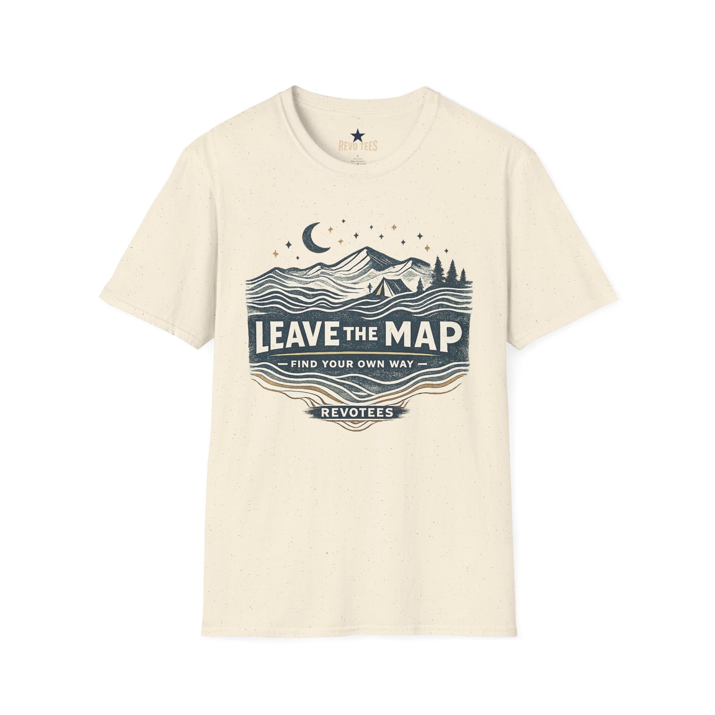 REVOTEES Leave the Map Graphic T-Shirt — Adventure Mountains Outdoor Tee