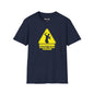 Revotees Caution Throwing Shapes Unisex Softstyle T-Shirt - alternate view 8