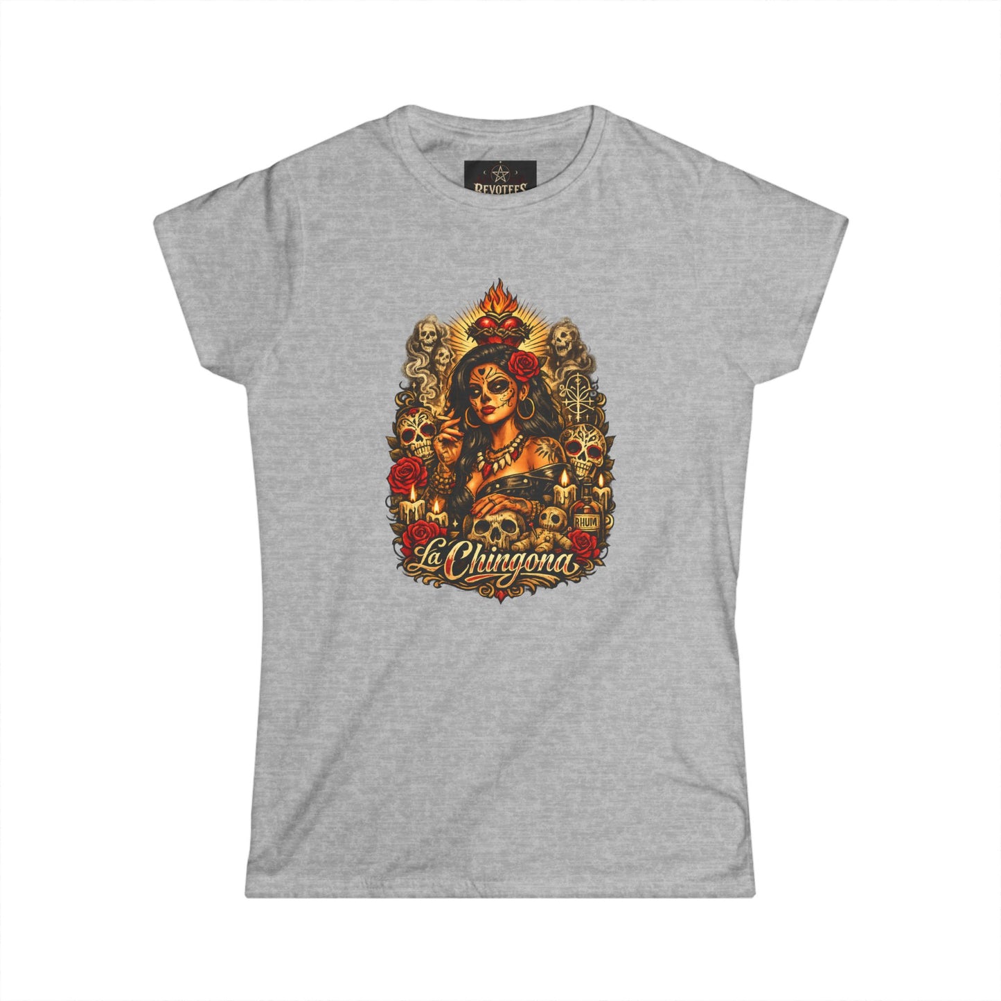 T-Shirt — La Chingona Day of the Dead Sugar Skull Tee