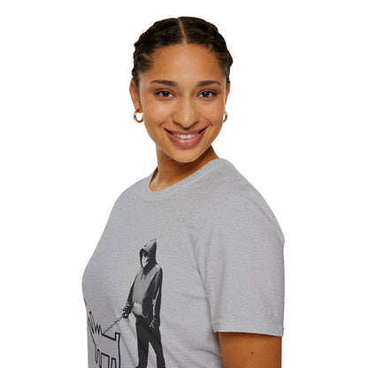 Banksy Walking The Dog — Urban Keith Haring Style Graphic Tee