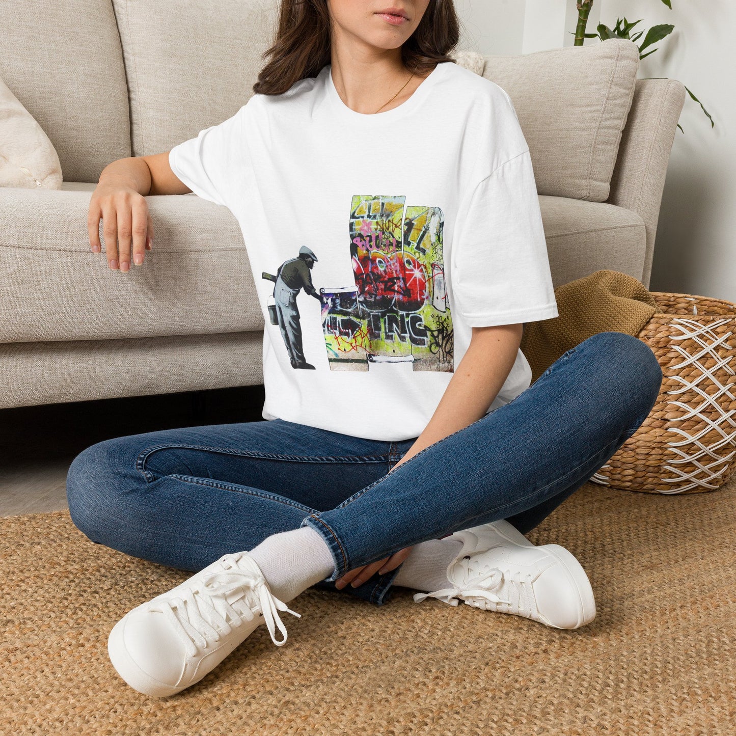 Banksy Graffiti Cleaner T-Shirt — Urban Street Art Tee