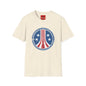 Colonial Navy Vintage Seal T‑Shirt — Patriotic Stars & Stripes Graphic