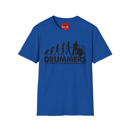 Evolution of Drummers - Unisex Softstyle T-Shirt