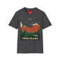 Twin Peaks Mountain T-Shirt — Retro Forest Adventure Tee