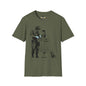 Revotees Banksy Police Officer and Girl Stencil Art Banksy Style T-Shirt - alternate view 4