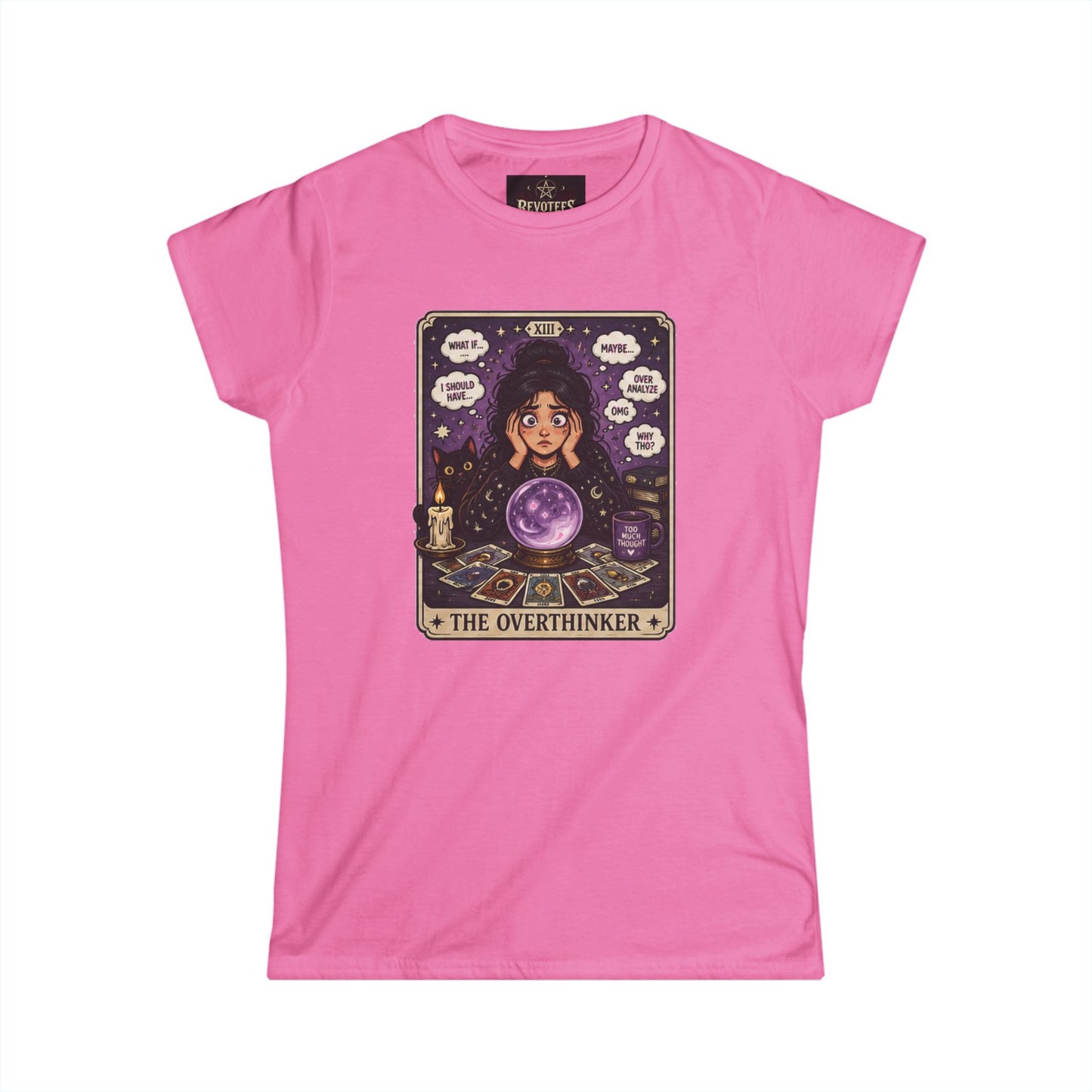 The Overthinker Tarot T‑Shirt — Women's Psychic Crystal Ball Tee