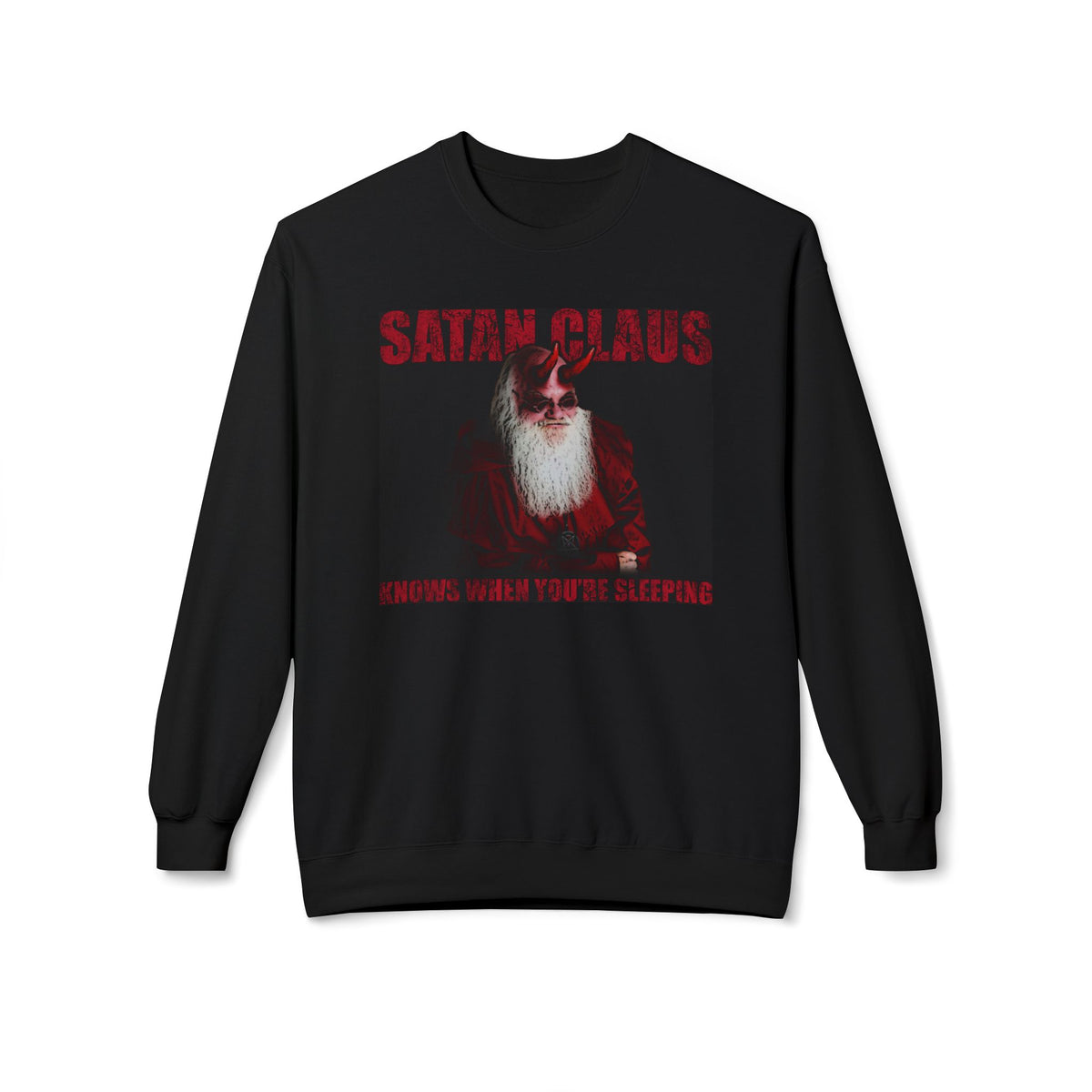Satan Claus Crewneck Sweatshirt – Dark Santa Holiday Graphic