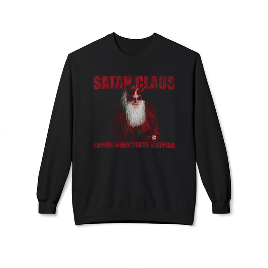 Satan Claus Crewneck Sweatshirt – Dark Santa Holiday Graphic