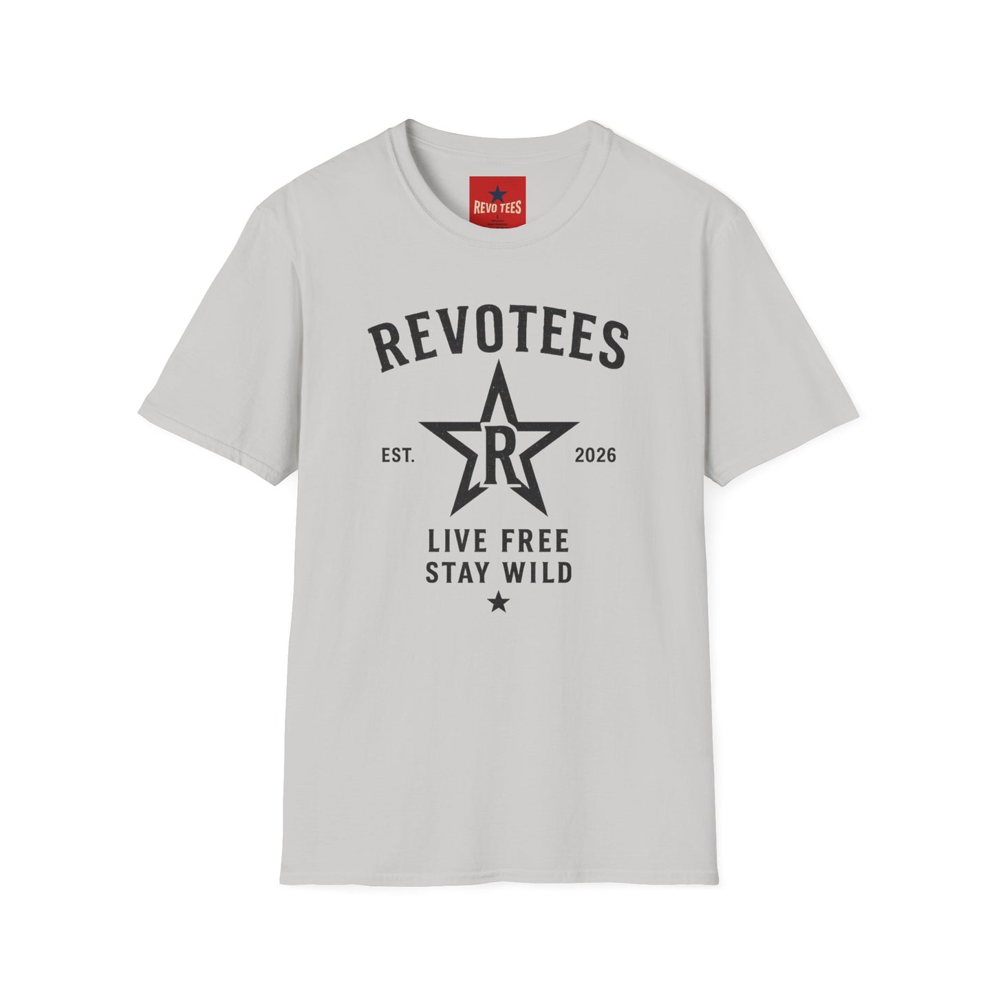 REVOTEES Graphic T-Shirt — "Revotees" Star Logo Tee (Est. 2026)