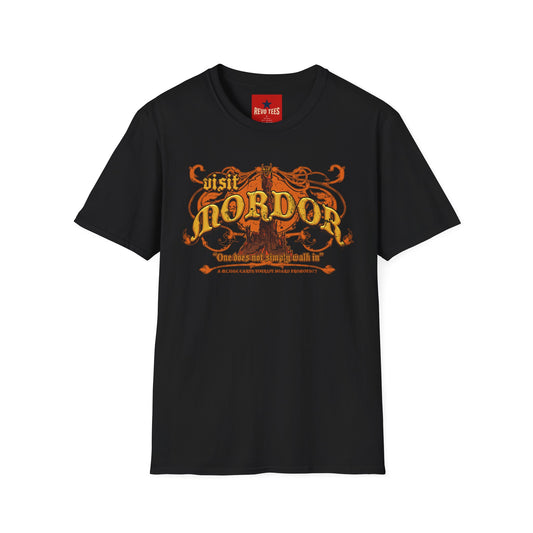 Visit Mordor T‑Shirt — 'One Does Not Simply Walk In' Vintage Fantasy Tee