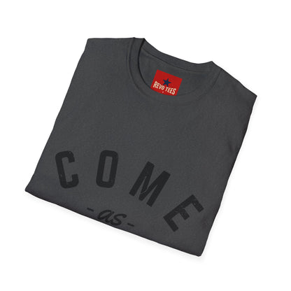 Come As You Are T-Shirt — Casual Vintage Lettering Tee