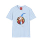 Wizard Illustration T-Shirt — Vintage Blue-Hat Wizard Graphic Tee