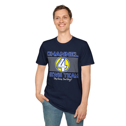 Channel 4 News Team T-Shirt — Retro Broadcast Graphic Tee