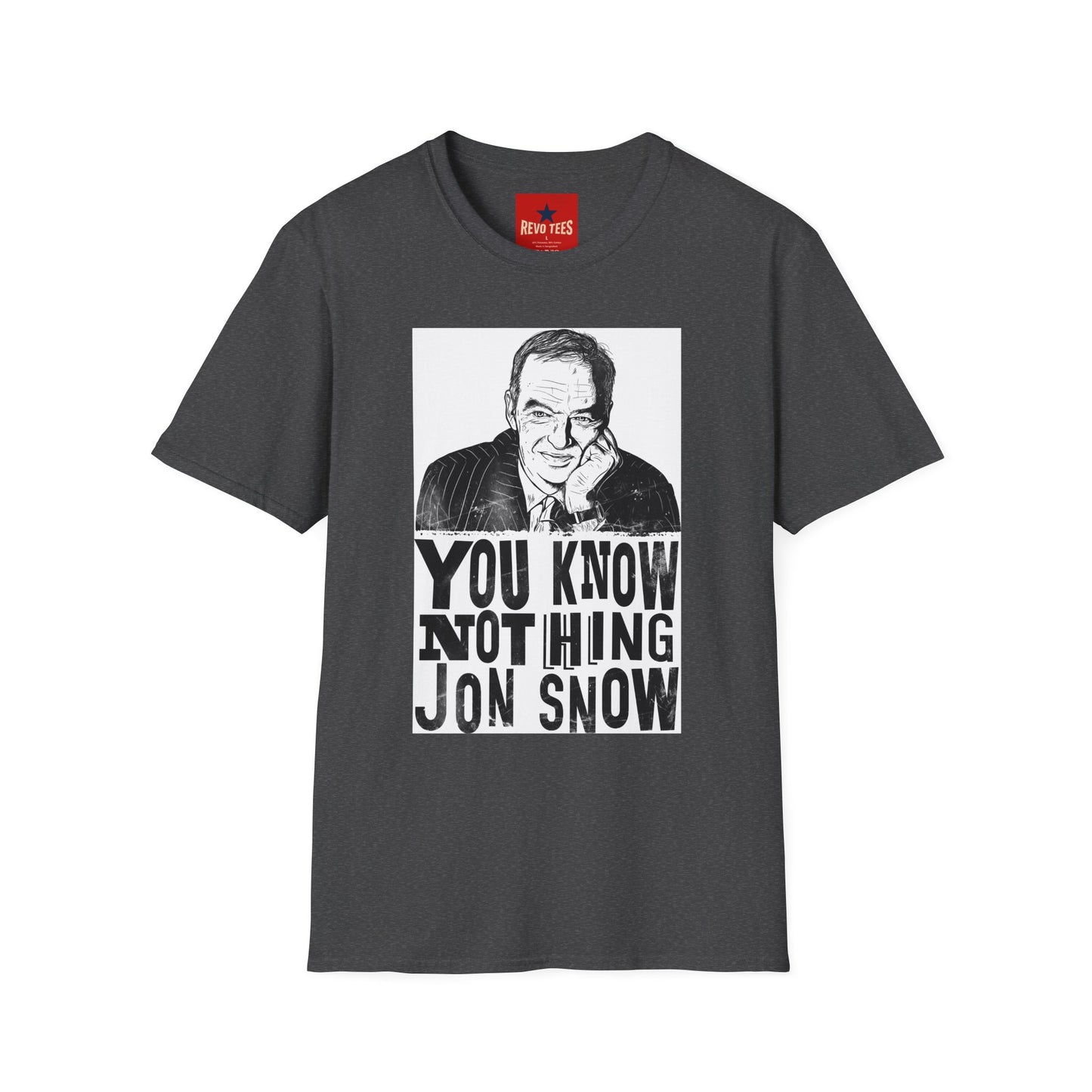 T-Shirt — "You Know Nothing Jon Snow" Graphic Tee (Sketch Portrait)