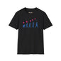 Revotees Evolution of Man Holding Balloon Funny Retro Evolution Graphic T-Shirt - alternate view 2