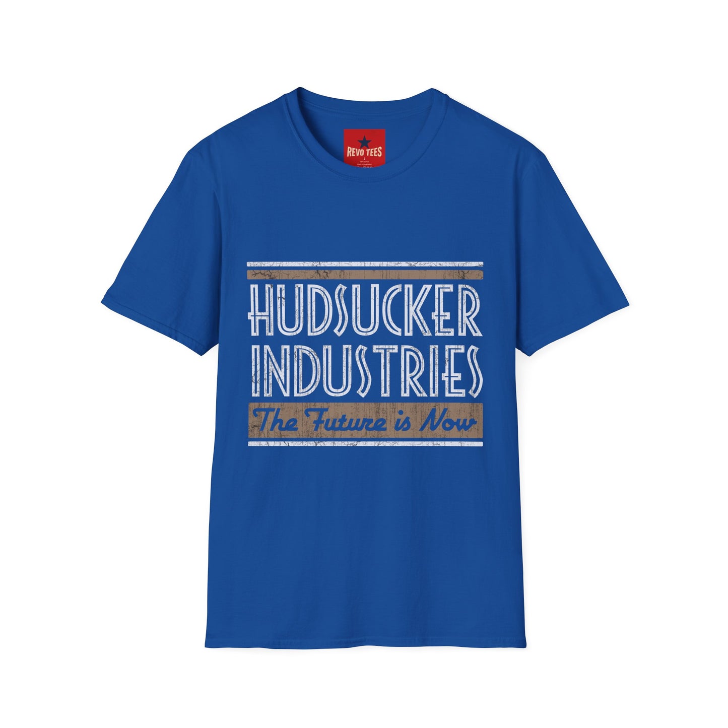 Hudsucker Industries Retro Logo T‑Shirt – 'The Future is Now' Graphic Tee