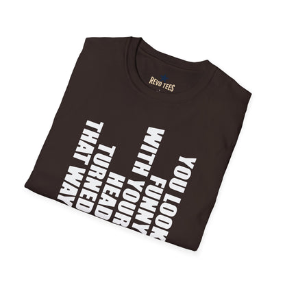 Revotees You Look Funny with Your Head Turned That Way Vertical Graphic T-Shirt - alternate view 13