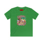 Kids Tee — "Cowgirl at Heart" Colorful Western Graphic (Cowgirl & Wild Print)