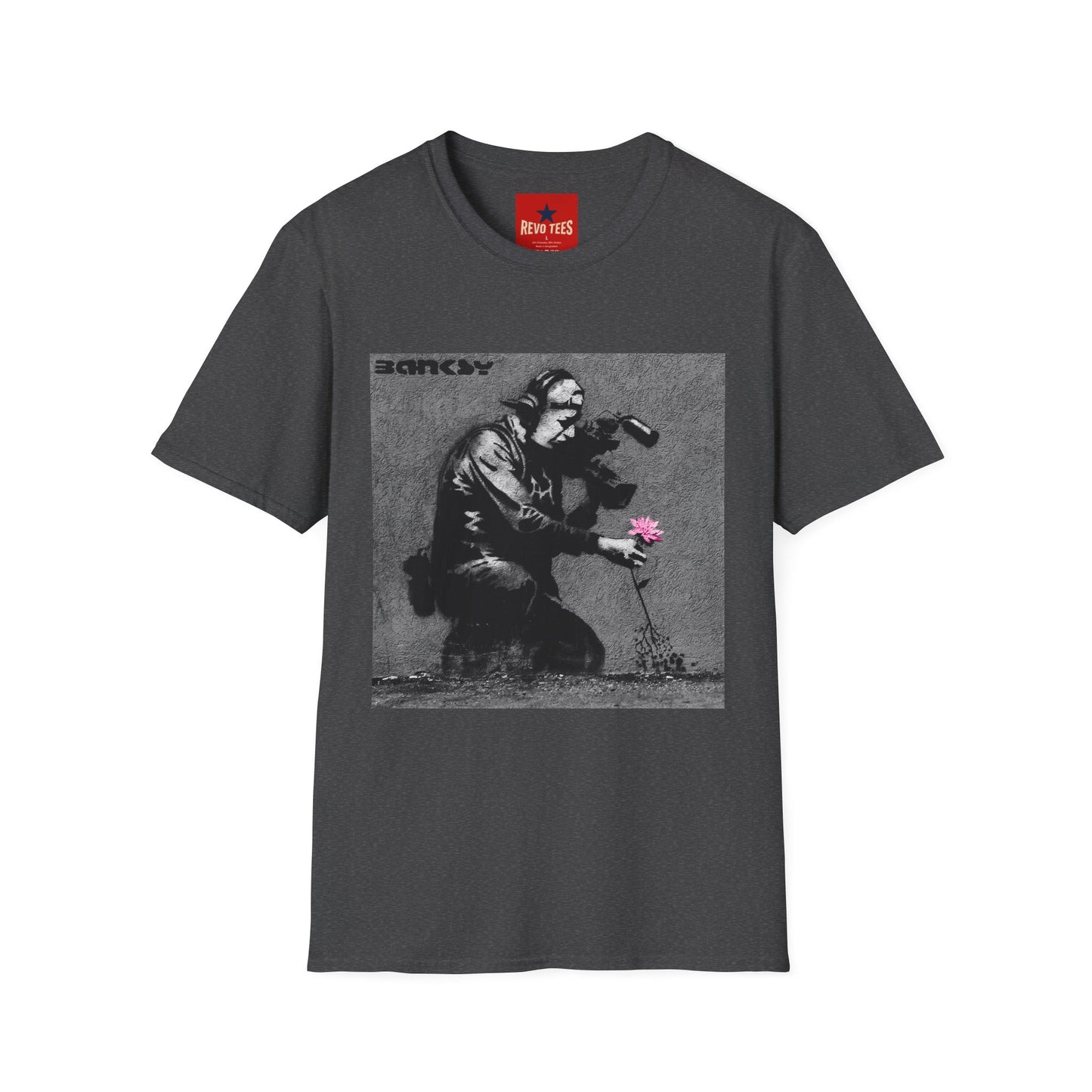 Banksy Flower Thrower T-Shirt — Urban Street Art Graphic Tee