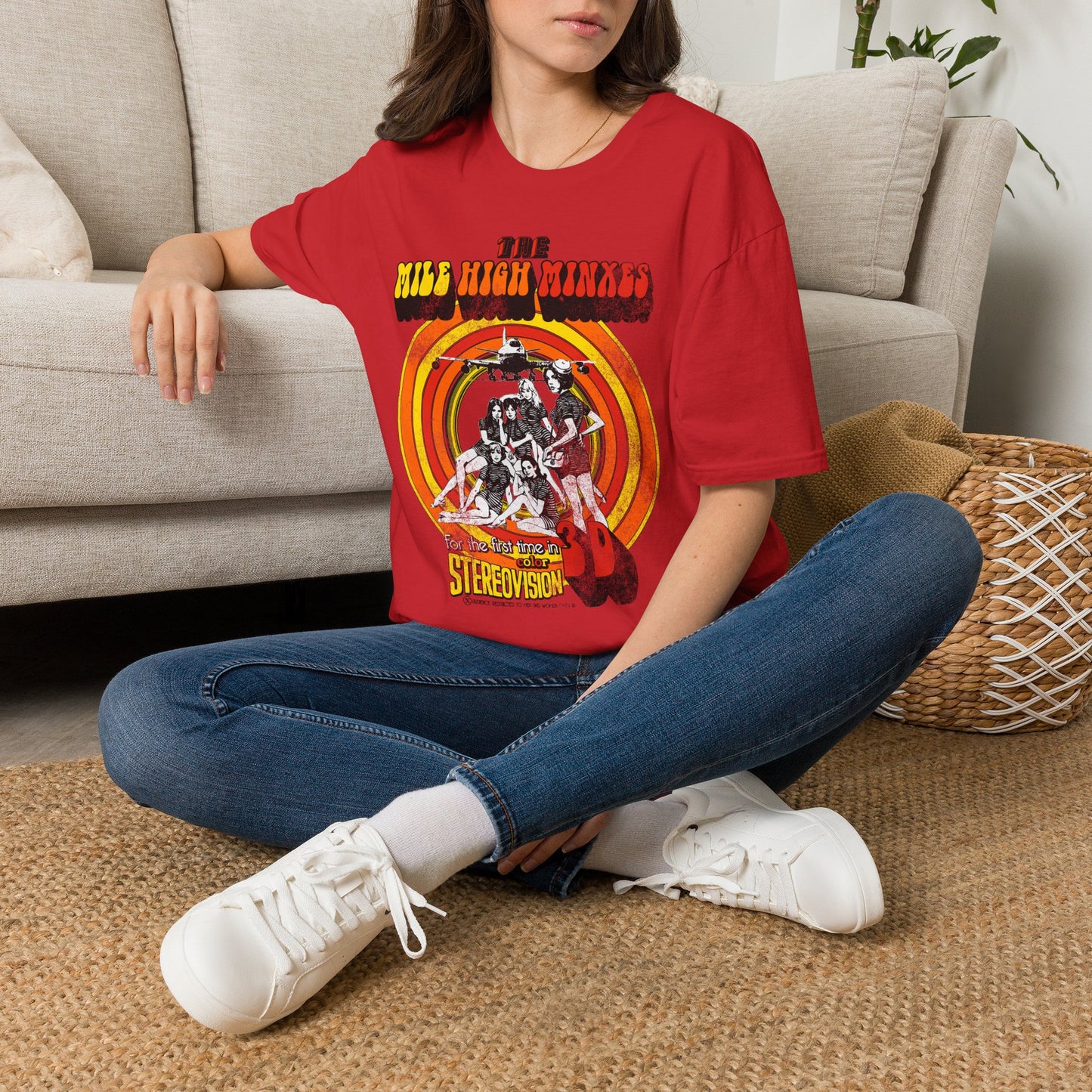 The Mile High Minxes Retro Band Tee — Vintage 70s Psychedelic Concert T-Shirt