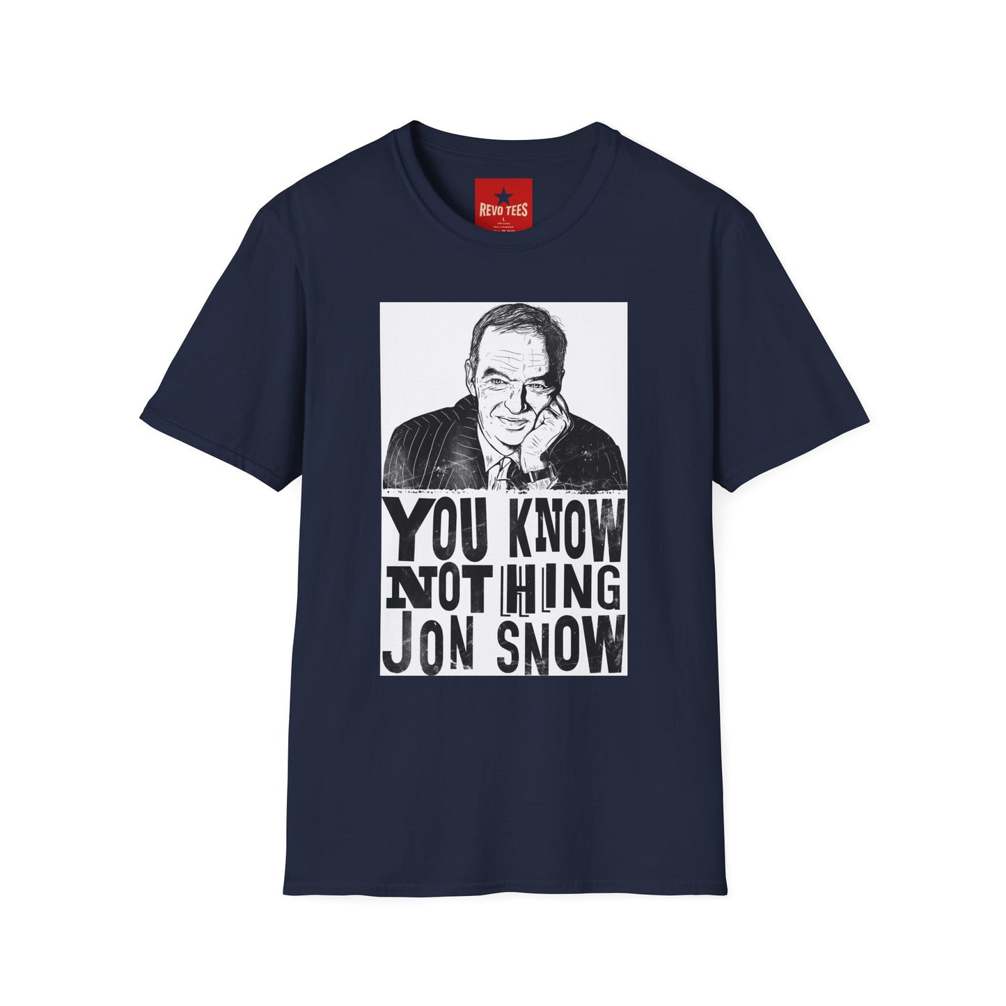 T-Shirt — "You Know Nothing Jon Snow" Graphic Tee (Sketch Portrait)