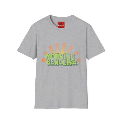 Morning Benders T-Shirt — Retro Sunrise Graphic Tee