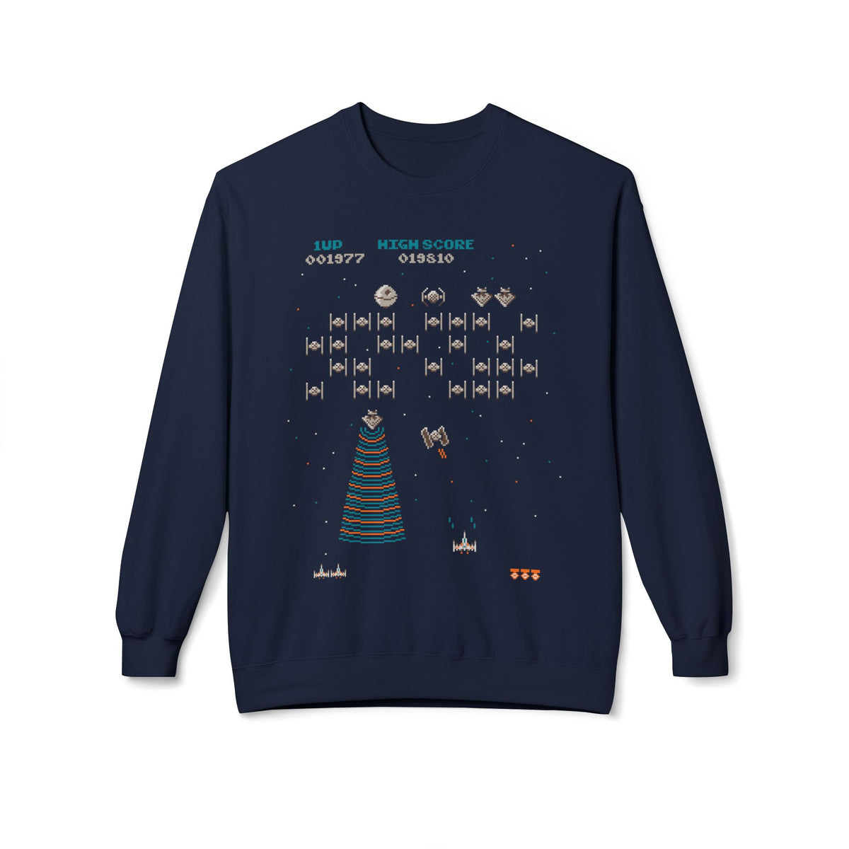 Retro Space Invaders Christmas Sweatshirt