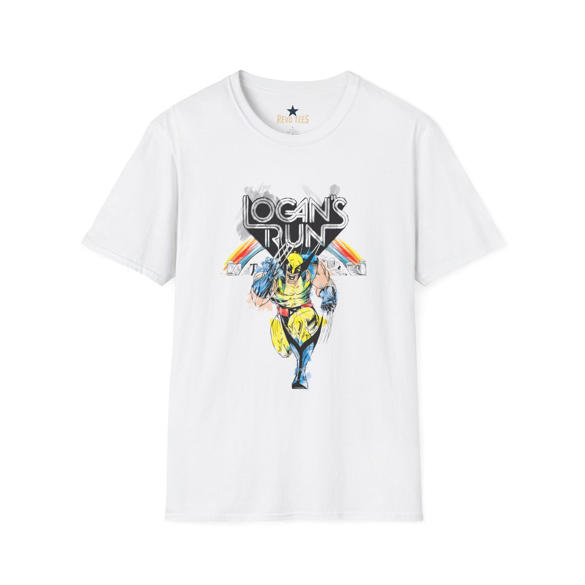 Revotees Wolverine Logan on the Run Unisex Softstyle T-Shirt - alternate view 8
