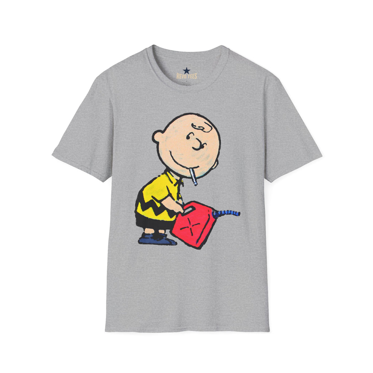 Revotees Banksy Novelty Cartoon Graphic Naughty Charlie T-Shirt - alternate view 3