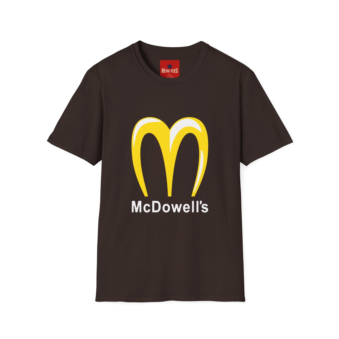 Funny McDowell's Parody T-Shirt — Retro Fast Food Logo Tee