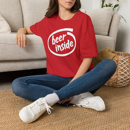 Beer Inside T-Shirt — Funny Craft Beer Logo Tee for Beer Lovers