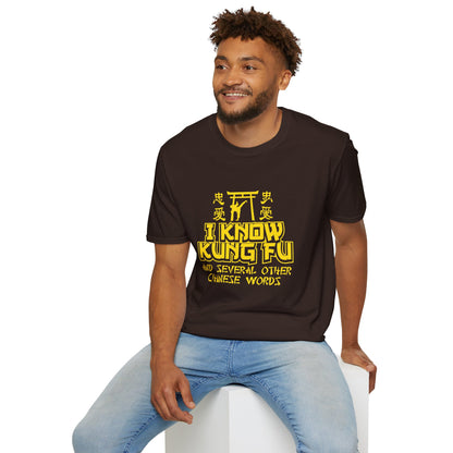 I Know Kung Fu T-Shirt — Retro Martial Arts Graphic Tee