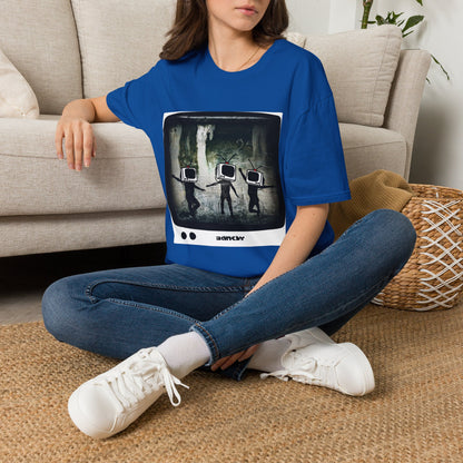 Banksy TV Head Graphic T-Shirt
