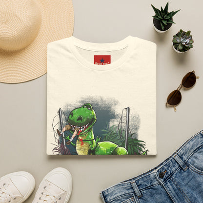 T-Rex Graphic T-Shirt – Cute Green Dinosaur Design