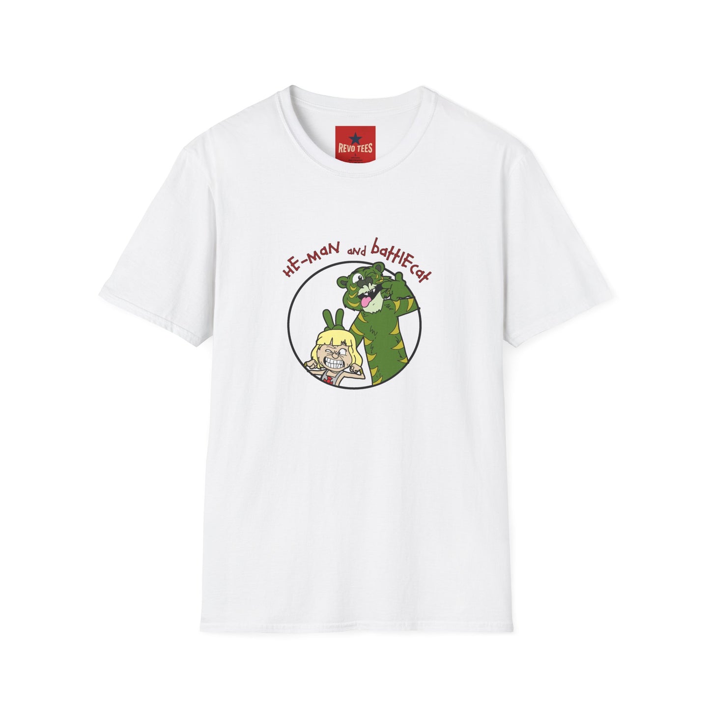 He-Man and BattleCat Cartoon T‑Shirt — Retro Fan Art Tee