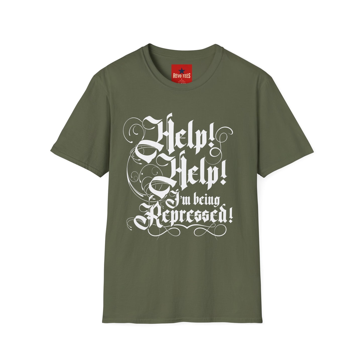 Help I am Being Repressed - Unisex Softstyle T-Shirt