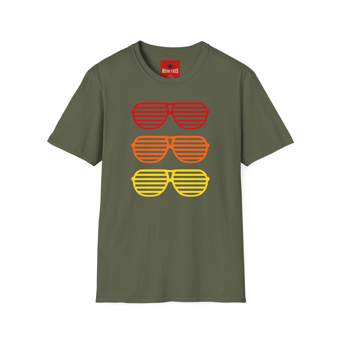 T-Shirt — Retro Shutter Shades Gradient Graphic