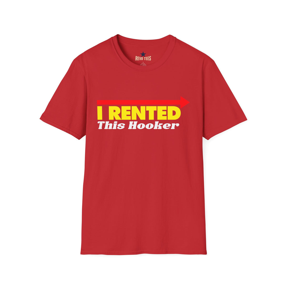 Revotees Novelty I Rented This Hooker Funny Party Shirt T-Shirt - alternate view 9
