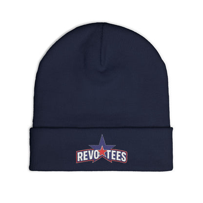 Embroidered 'Revotees' Star Knit Beanie — Patriotic Winter Hat