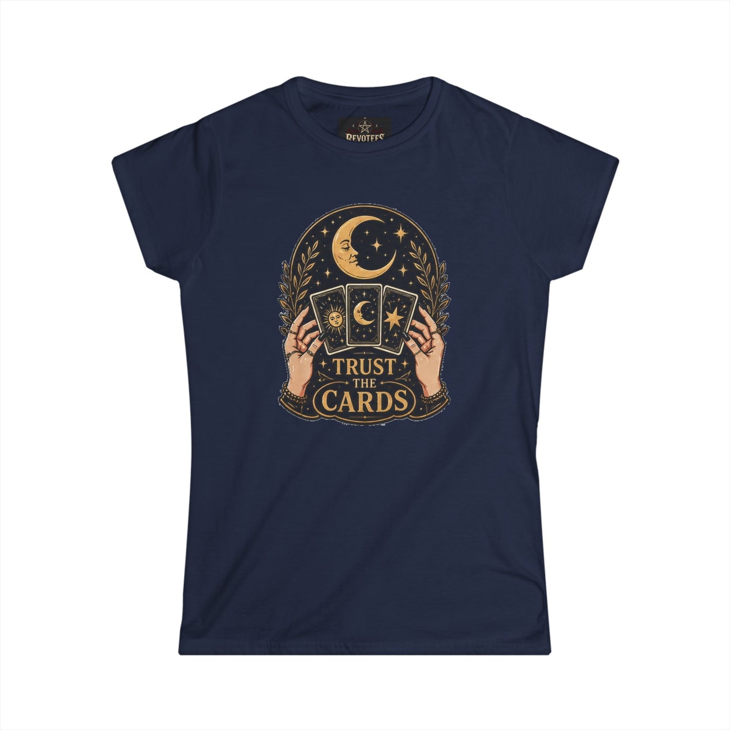 Tarot Tee — "Trust the Cards" Women's Spiritual Graphic T-Shirt