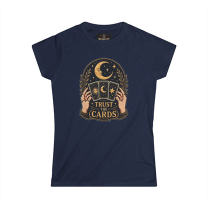 Tarot Tee — "Trust the Cards" Women's Spiritual Graphic T-Shirt