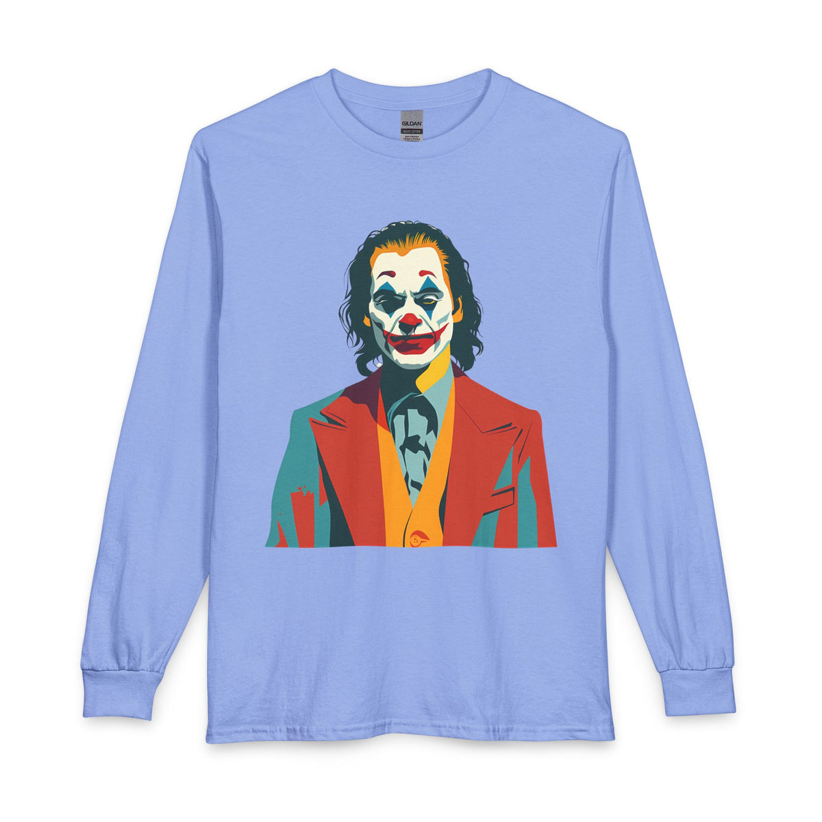 Pop Art The Joker Portrait Long Sleeve Tee