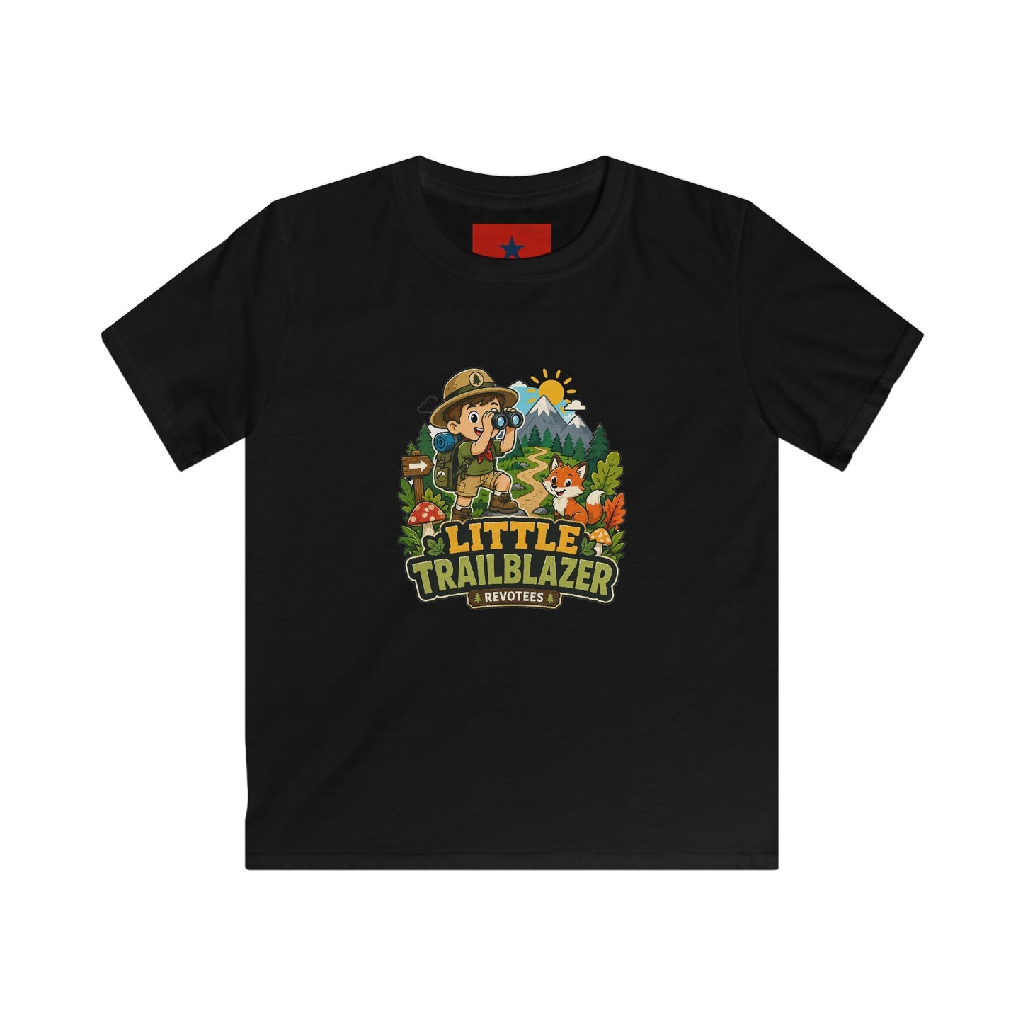 Little Trailblazer Kids Tee – Adventure Camping Graphic Shirt