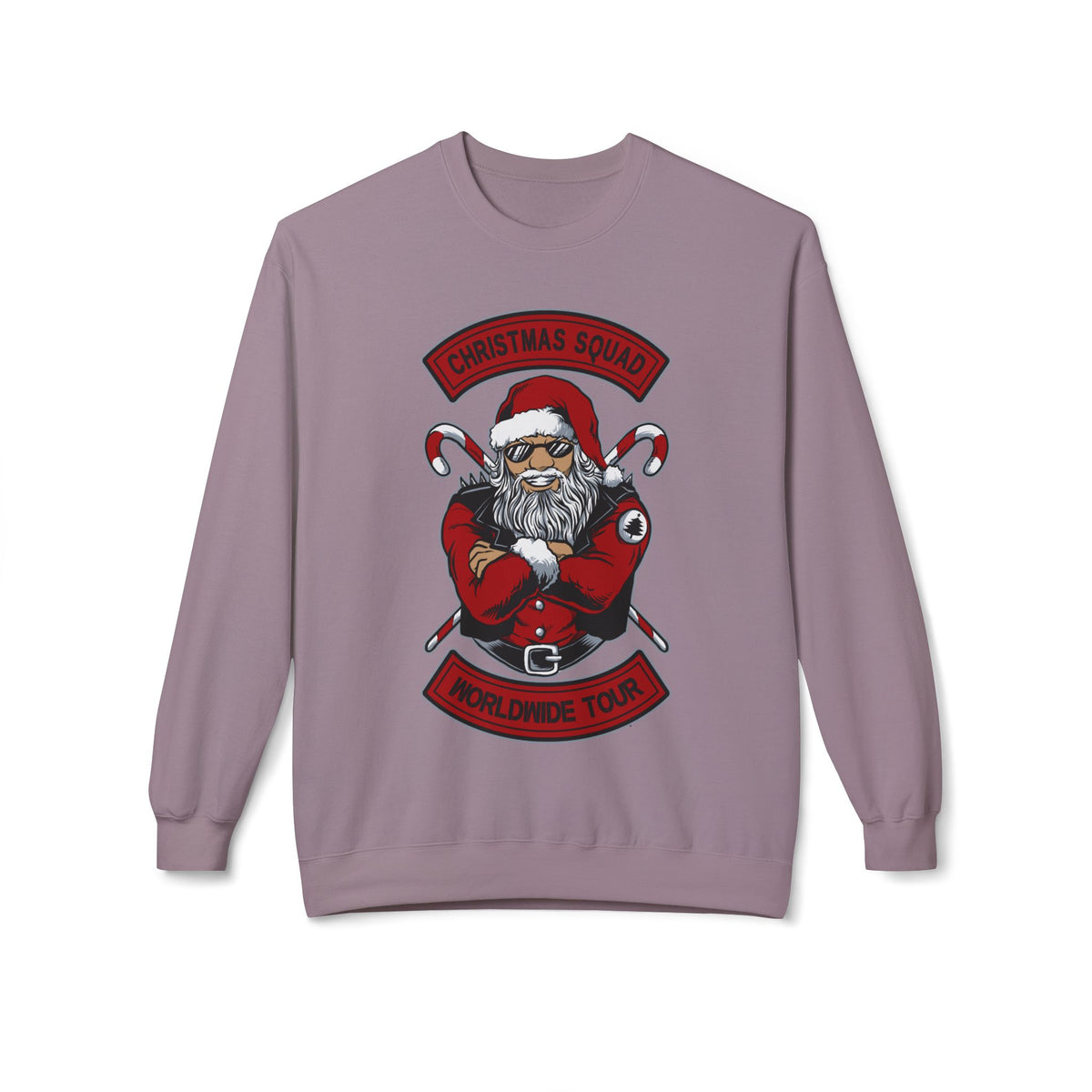 Santa Skull — Christmas Skull Rock-N-Roll Tour Crewneck Sweatshirt