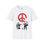 Revotees Banksy Peace Symbol Graffiti Red Drip Street Art T-Shirt - alternate view 2