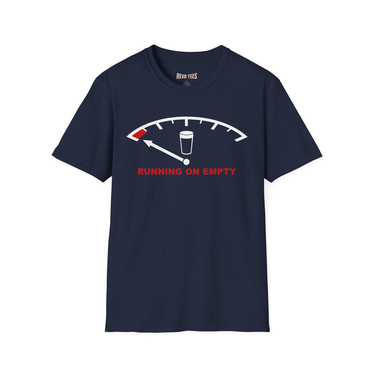 Revotees Running on Empty Unisex Softstyle T-Shirt - alternate view 8