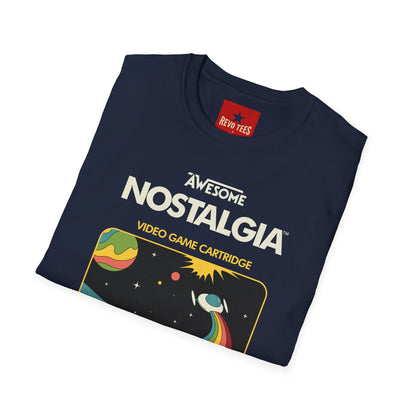 Awesome Nostalgia T-Shirt — Retro Video Game Cartridge Graphic Tee