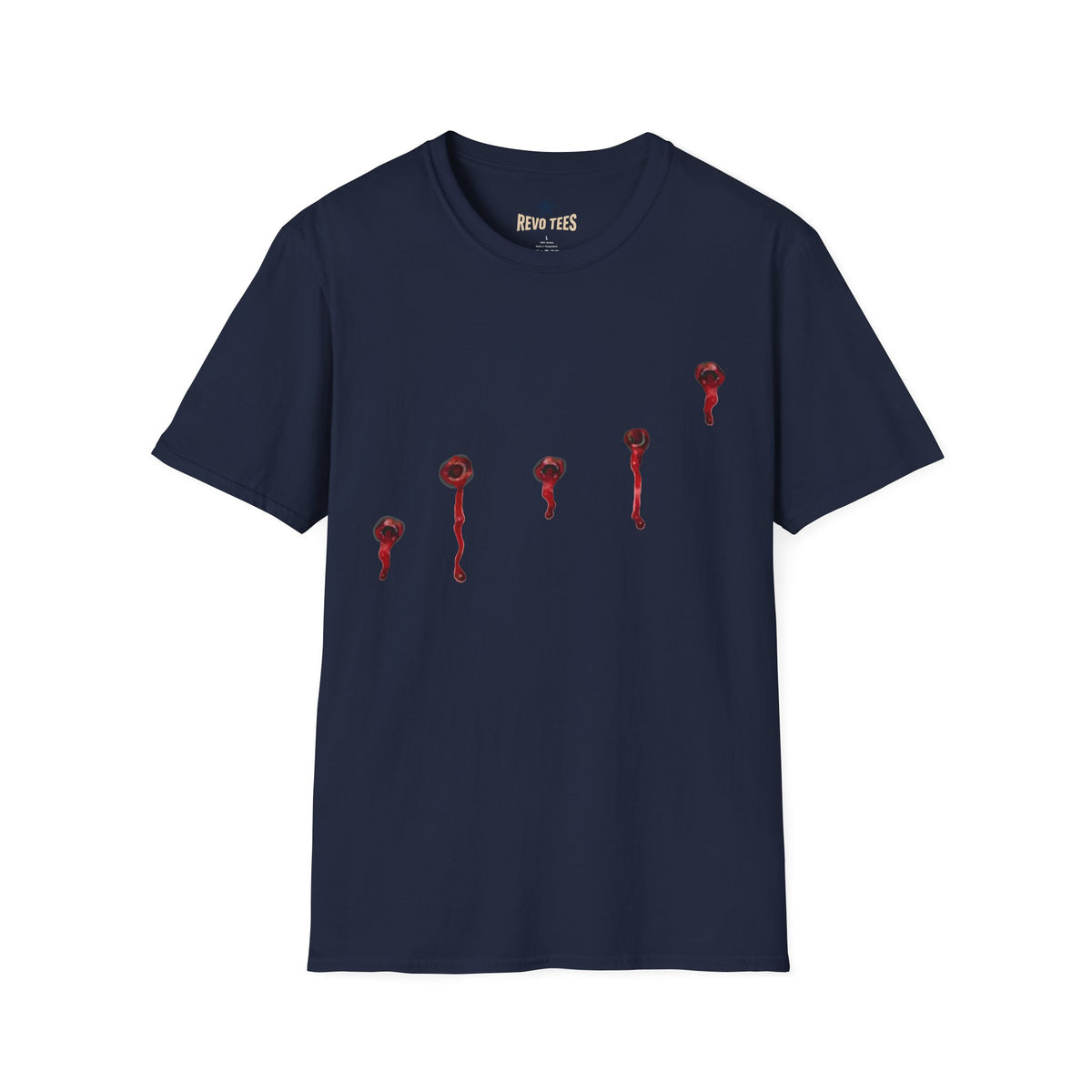 Revotees Minimal Red Drip Eyeballs Graphic T-Shirt - alternate view 10